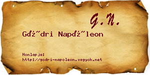 Gödri Napóleon névjegykártya